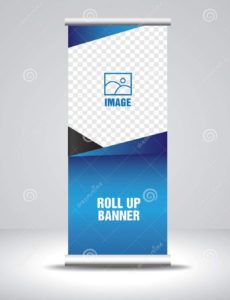 printable roll up banner template vector banner stand exhibition pull up banner template example