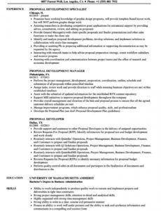 proposal resume samples  velvet jobs curriculum proposal template example