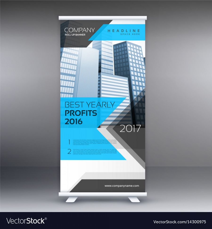 roll up stand banner template layout royalty free vector standing banner template doc