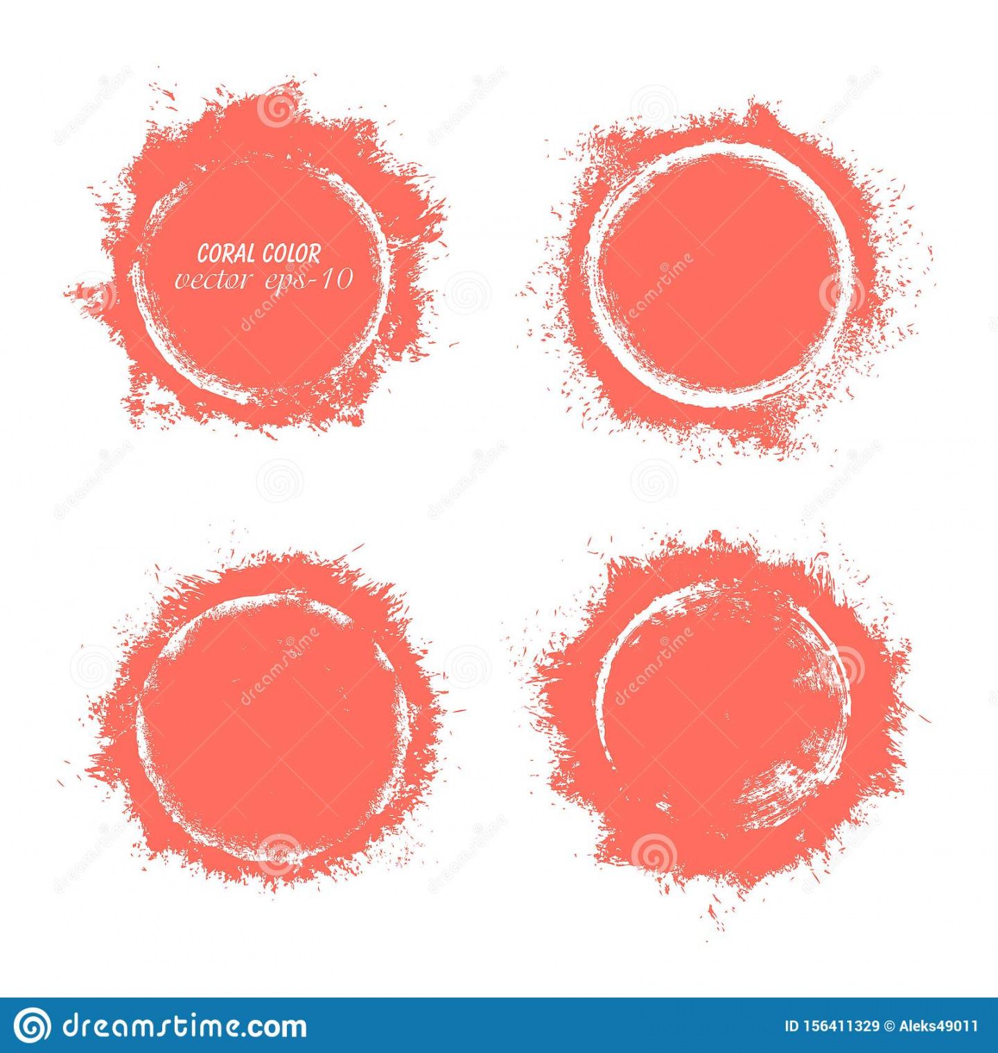 round banner of coral color explosive grunge banner round banner template example