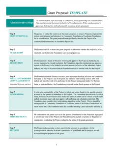 sample 40 grant proposal templates nsf nonprofit research non profit project proposal template excel