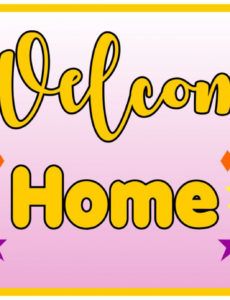 sample 7 best welcome home signs printable  printablee welcome home banner template pdf