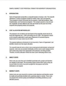 sample nonprofit proposal template examples non profit project proposal template word