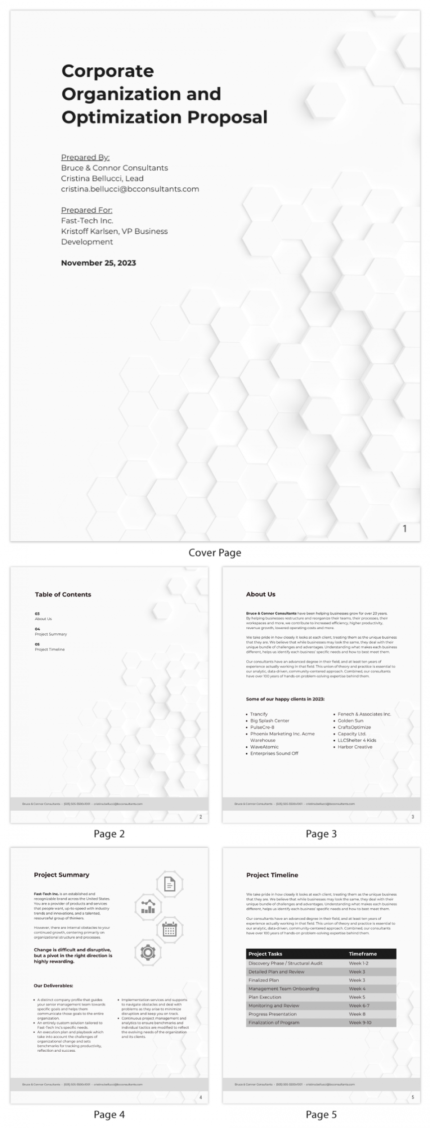 sample simple business consulting proposal template change proposal template doc