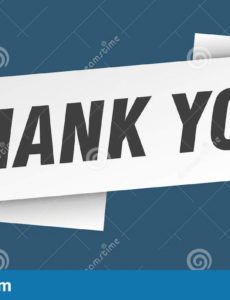 sample thank you banner template thank you ribbon label stock thank you banner template excel