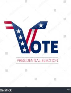 sample vector de stock libre de regalías sobre voting usa design political banner template doc