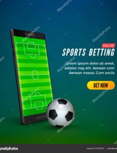 sports betting online web banner template smartphone with football field  on screen and soccer ball vector illustration 201297270 football banner template word