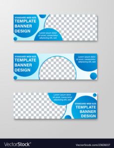 templates of horizontal banners with round and vector image horizontal banner template doc