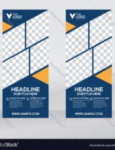 editable creative roll up banner design template royalty free vector pop up banner design template