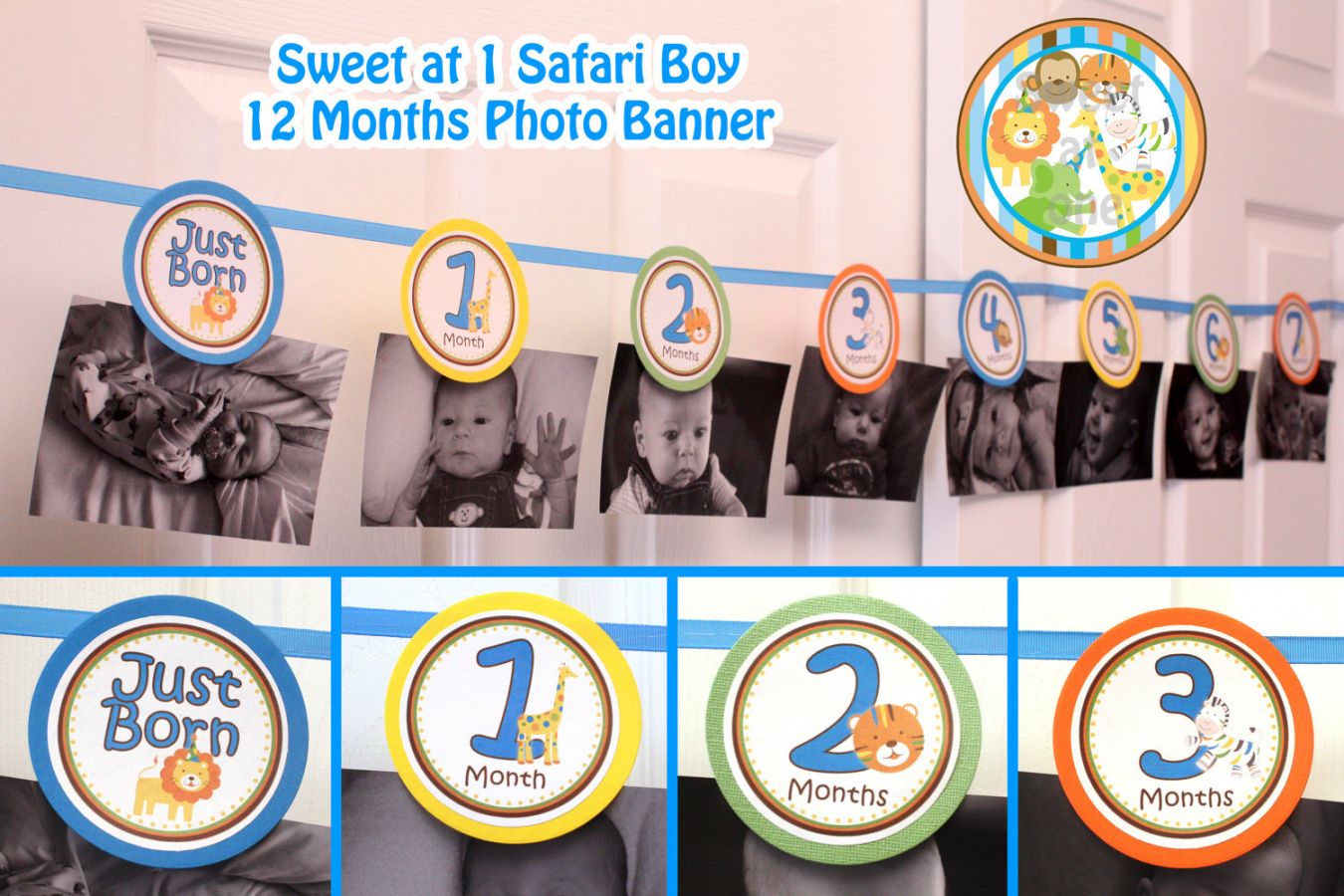 free first birthday photo banner template  best happy birthday first birthday photo banner template example