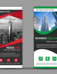 free how to design roll up banner for business  photoshop tutorial pop up banner design template doc