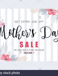 sample mothers day sale banner template for social media mothers day banner template excel