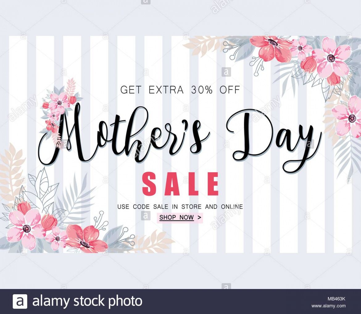 sample mothers day sale banner template for social media mothers day banner template excel