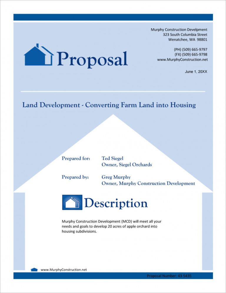 Real Estate Proposal Template