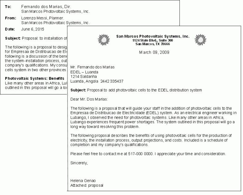 Short business proposal sample picture