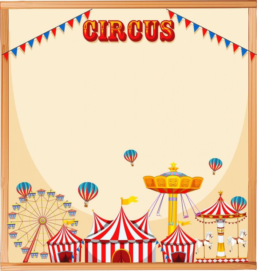 editable blank circus template frame 695855 vector art at vecteezy circus banner template