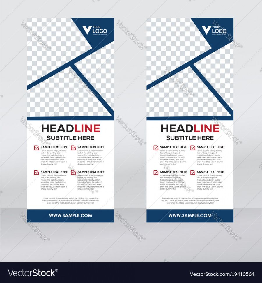 free creative roll up banner design template royalty free vector pull up banner design template
