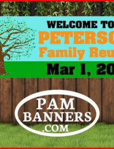 large family reunion banner and signs 6x2 with grommets  etsy family reunion banner template