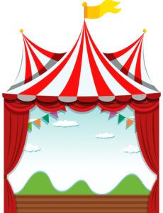 printable an isolated circus banner  download free vectors clipart circus banner template