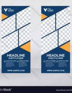 printable creative roll up banner design template royalty pull up banner design template