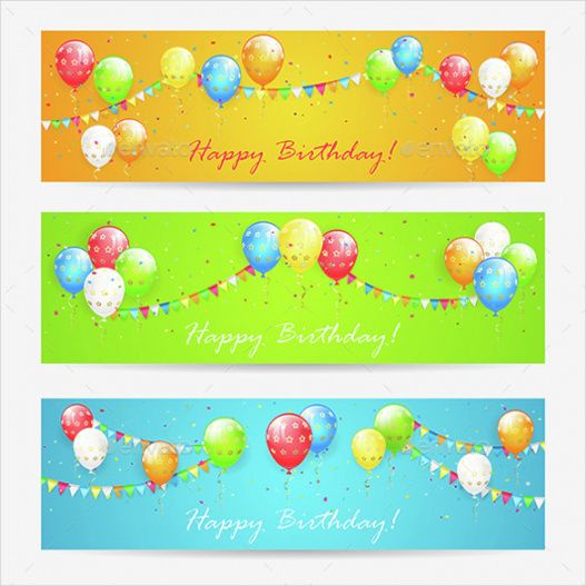 sample birthday banner template  22 free psd ai vector eps party banner template excel