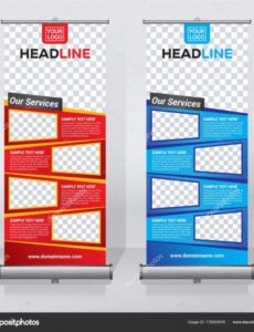 sample editable roll up banner design template abstract pull up banner design template excel