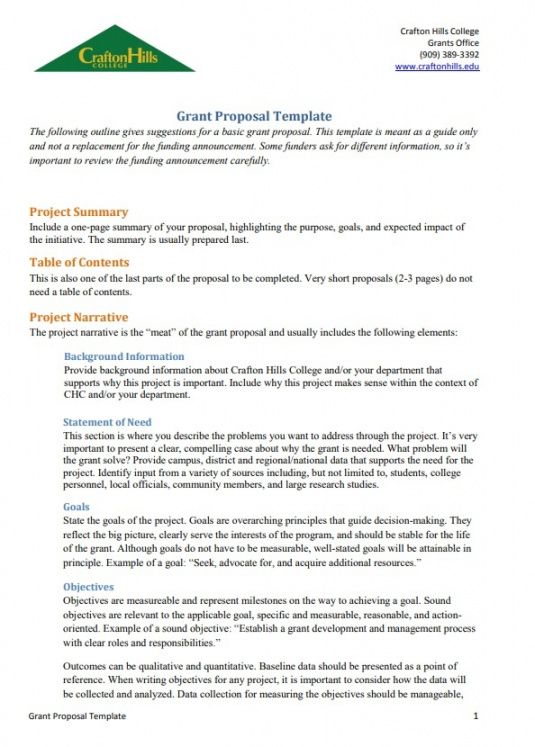 sample grant proposal application template  free word templates narrative proposal template pdf