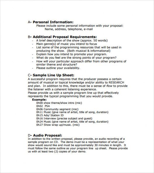 Editable Free 15 Program Proposal Templates In Pdf Ms Word Pilot ...