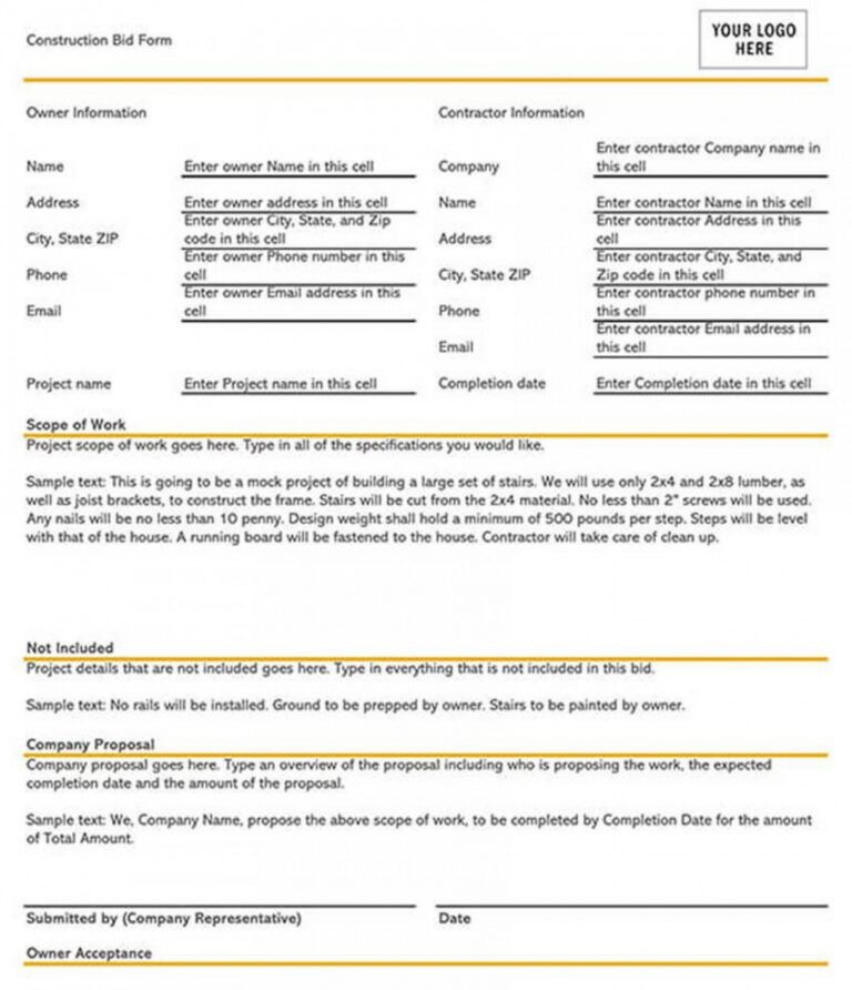 Lawn Care Proposal Template