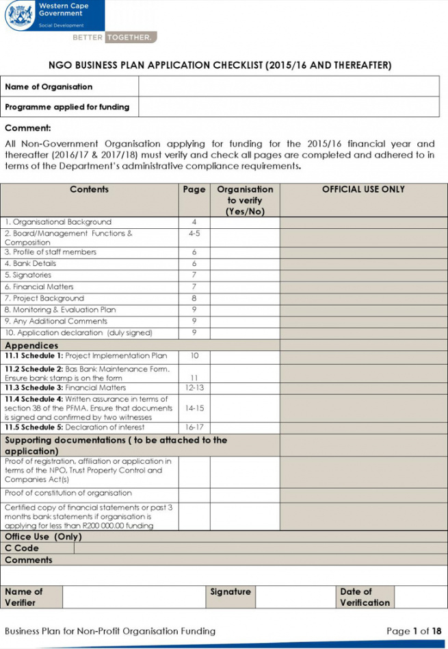free 20 non profit business plan template free download proposal template for non profit organization excel
