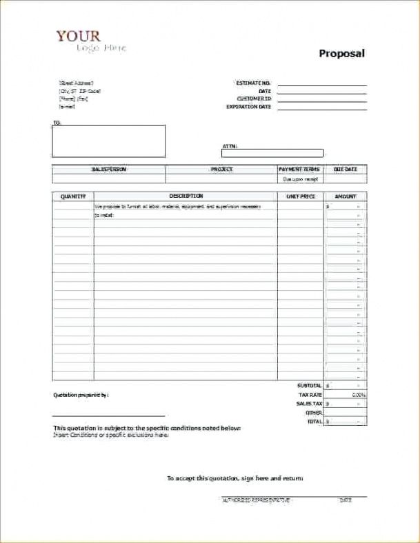 free contractor forms  wecanfixhealthcare adams proposal template example