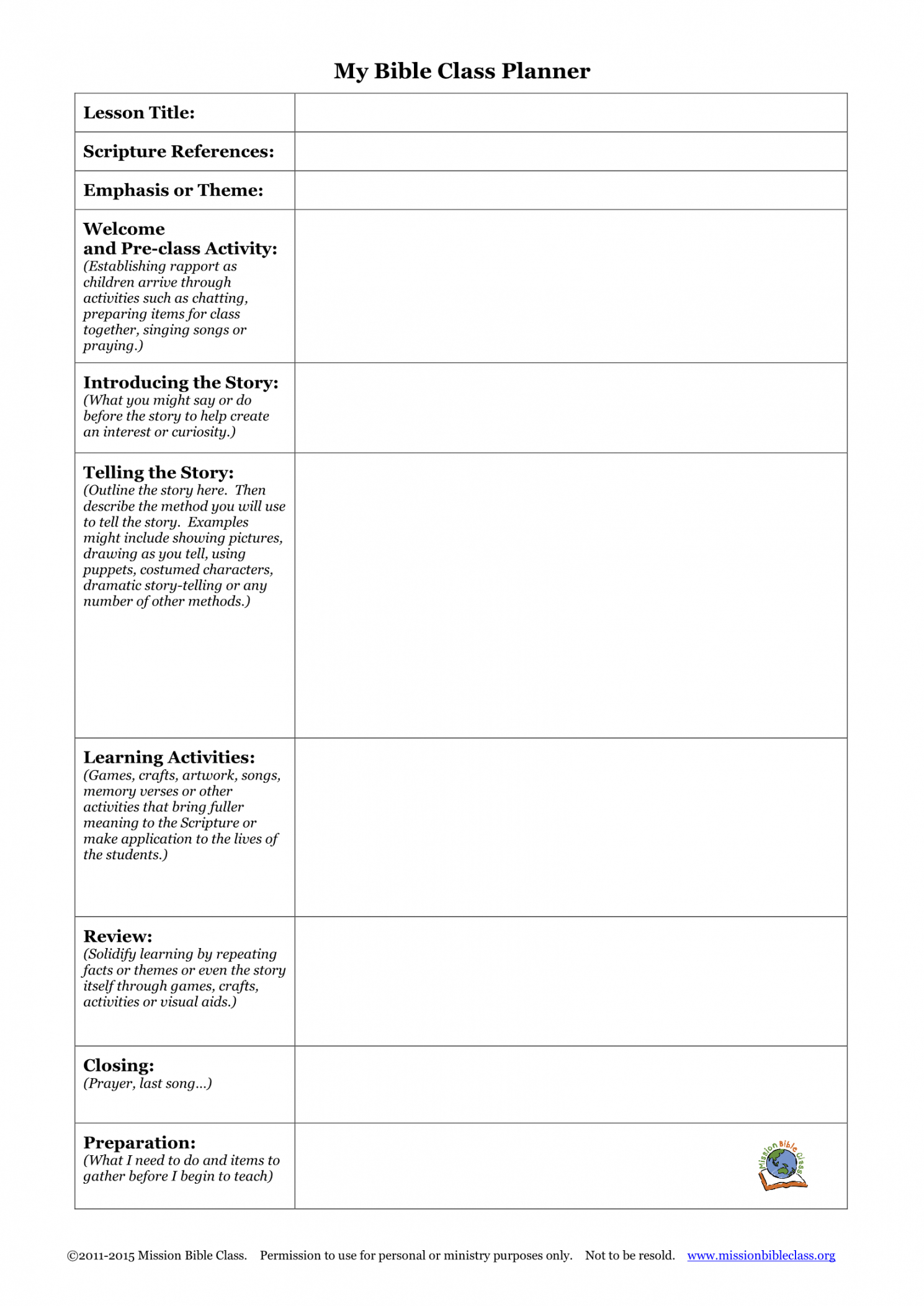 free printable sunday school lessons for teens  free classroom proposal template pdf