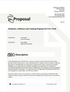 free software training proposal template writing proposal template example