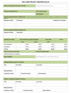 printable 43 professional project proposal templates  templatelab template proposal project