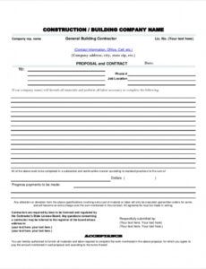 printable free 8 sample construction proposal forms in pdf  ms carpentry proposal template doc