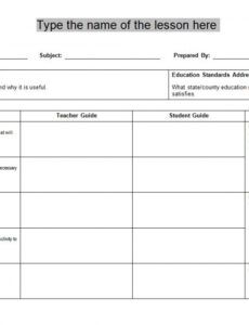 printable lesson plan template word  daily lesson plan template word classroom proposal template doc