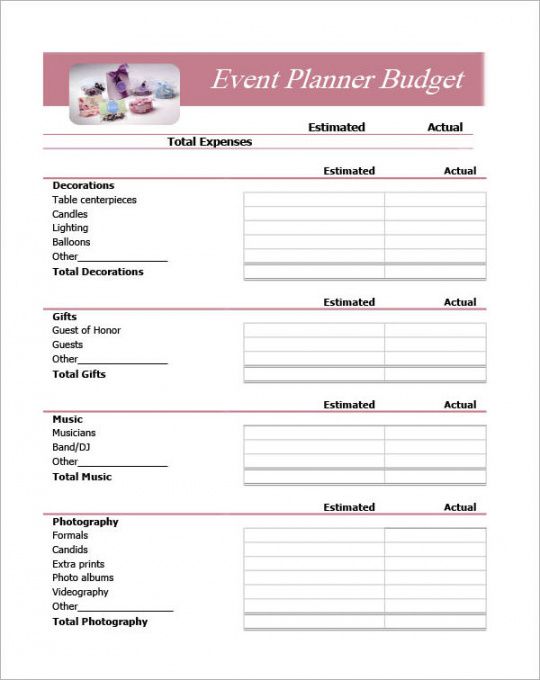 printabledocumentdoceventplannerbudget1 budget proposal template for an event doc