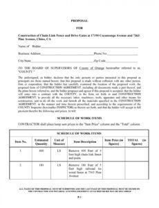 sample 31 construction proposal template &amp;amp; construction bid forms carpentry proposal template word