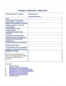 sample proposal template  8 free word pdf document downloads template proposal project