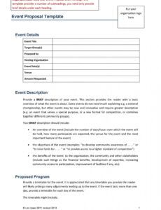 38 best event proposal templates &amp;amp; free examples  templatelab proposal review template