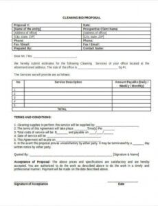 editable free 9 bid proposal forms in pdf  ms word formal bid proposal template word