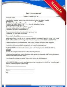 editable free printable bank loan agreement form generic bank loan proposal template excel