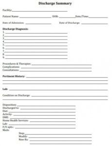 editable hospital discharge template download  excel tmp hospital proposal template pdf