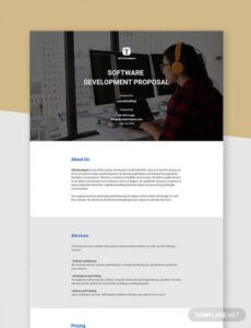 editable software project proposal template  word doc  google software design proposal template word