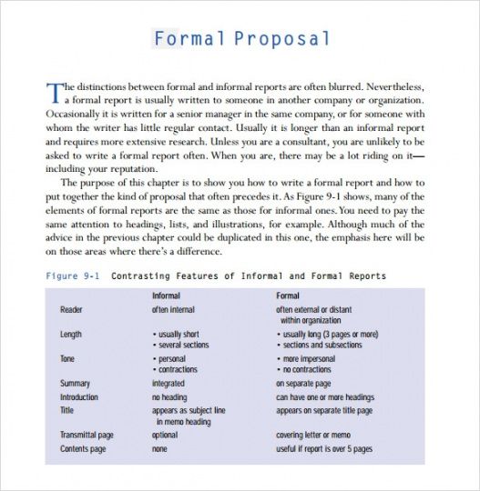 free 28 formal proposal templates  sample templates informal business proposal template doc