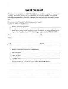 free event proposal template doc sample &amp; examples movie proposal template