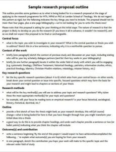 free proposal outline templates  20 free free word pdf basic research proposal template example