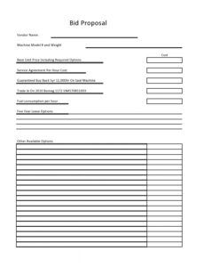 printable 28 free bid proposal templates &amp;amp; forms  templatearchive bid proposal form template example
