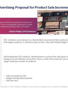 printable case study for radio advertising proposal for product sale radio advertising proposal template example