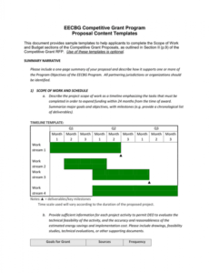 printable competitive grant proposal templates in word and pdf formats project funding proposal template pdf